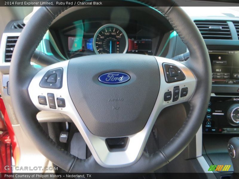 Ruby Red / Charcoal Black 2014 Ford Explorer Limited
