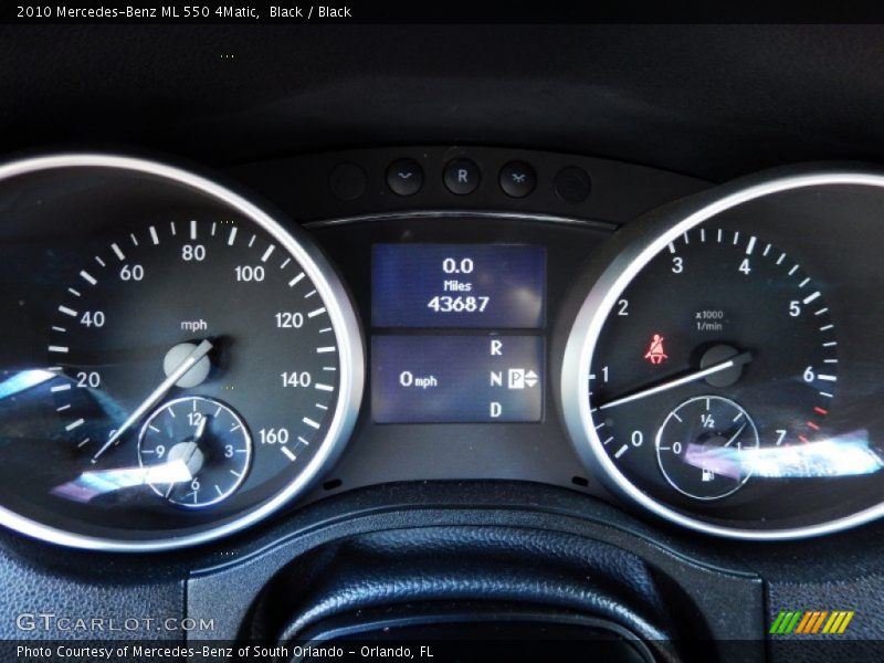 Black / Black 2010 Mercedes-Benz ML 550 4Matic