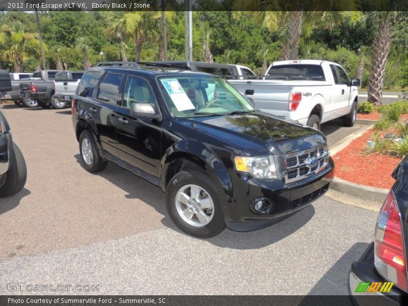 Ebony Black / Stone 2012 Ford Escape XLT V6