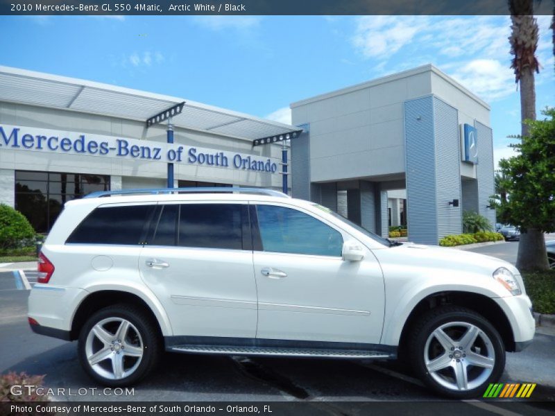 Arctic White / Black 2010 Mercedes-Benz GL 550 4Matic