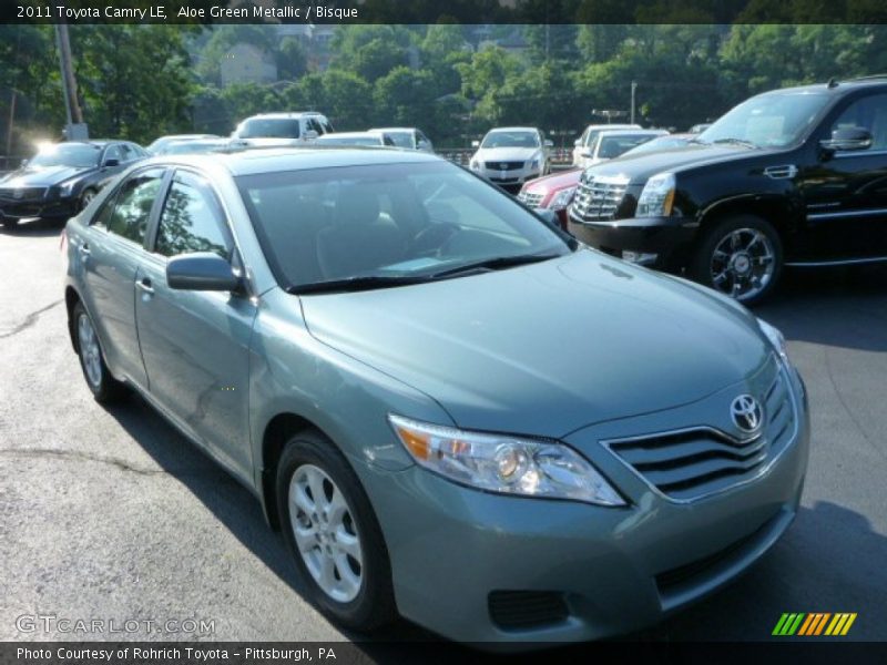 Aloe Green Metallic / Bisque 2011 Toyota Camry LE