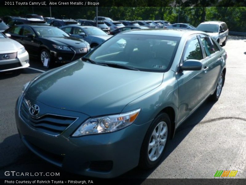 Aloe Green Metallic / Bisque 2011 Toyota Camry LE
