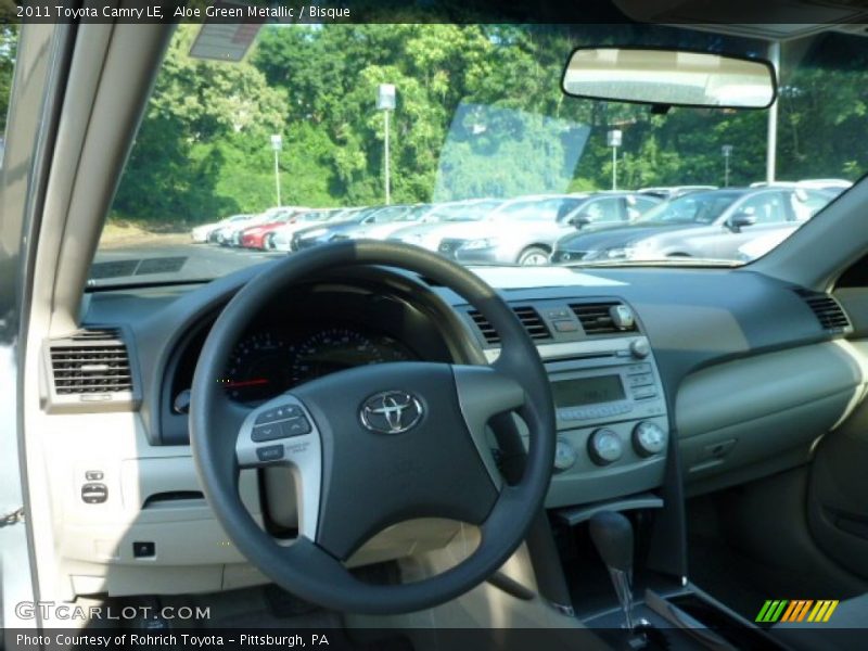 Aloe Green Metallic / Bisque 2011 Toyota Camry LE