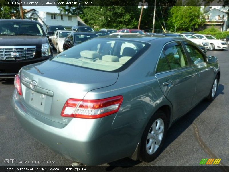 Aloe Green Metallic / Bisque 2011 Toyota Camry LE