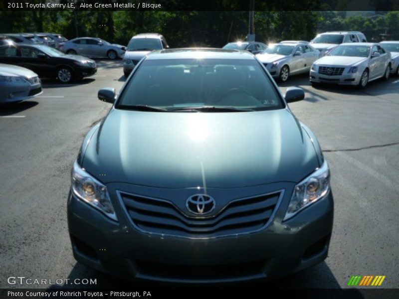 Aloe Green Metallic / Bisque 2011 Toyota Camry LE