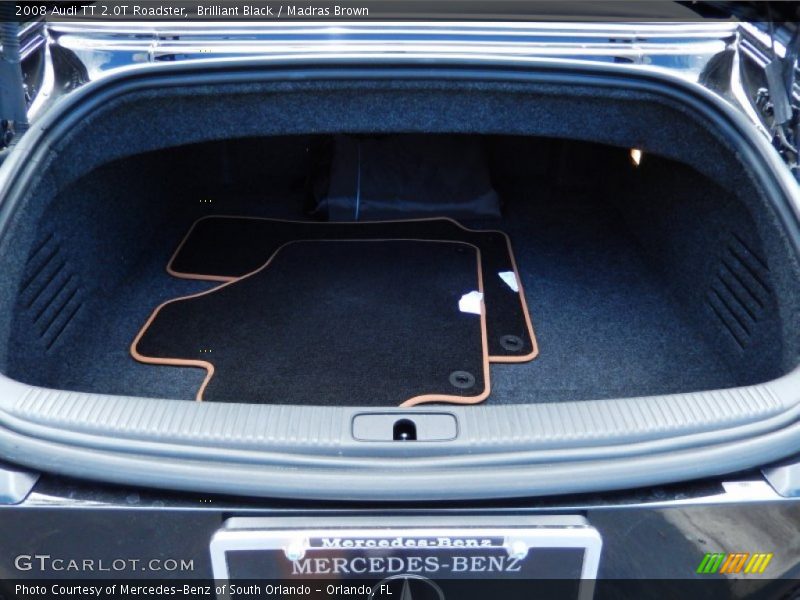 Brilliant Black / Madras Brown 2008 Audi TT 2.0T Roadster