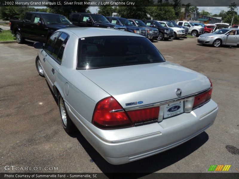 Silver Frost Metallic / Light Graphite Grey 2002 Mercury Grand Marquis LS