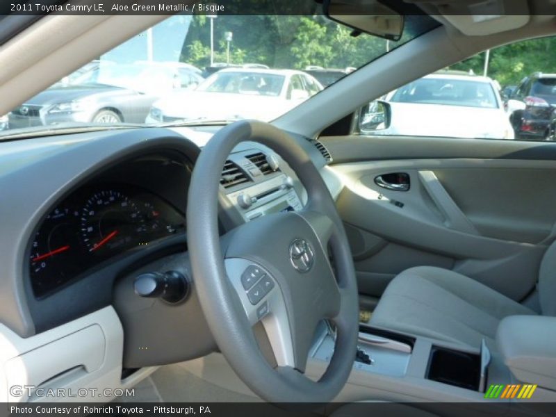Aloe Green Metallic / Bisque 2011 Toyota Camry LE