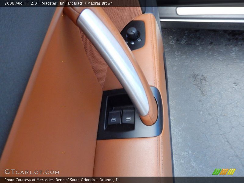Brilliant Black / Madras Brown 2008 Audi TT 2.0T Roadster
