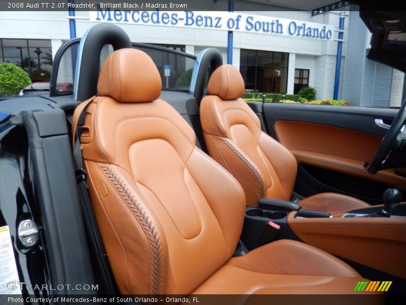 Brilliant Black / Madras Brown 2008 Audi TT 2.0T Roadster