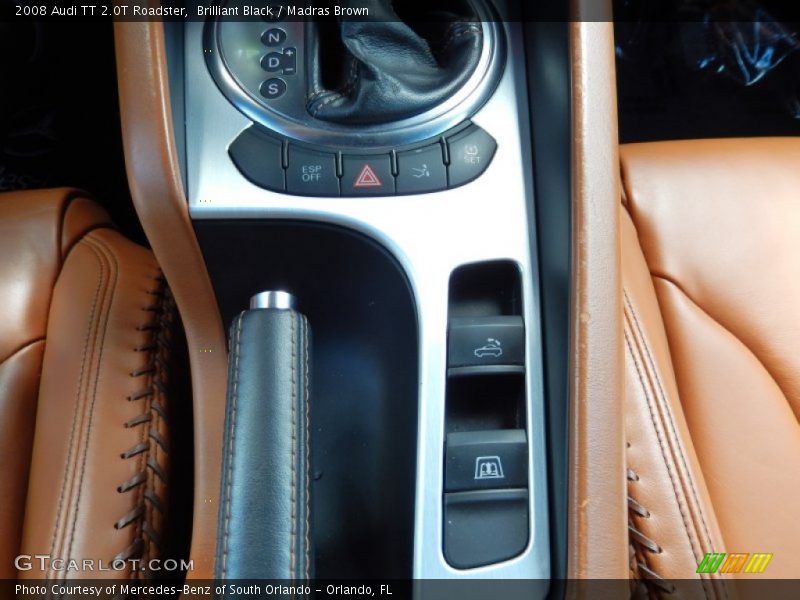 Brilliant Black / Madras Brown 2008 Audi TT 2.0T Roadster