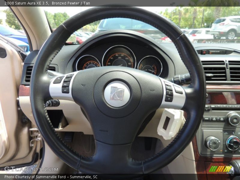 Bronzed Pewter / Tan 2008 Saturn Aura XE 3.5