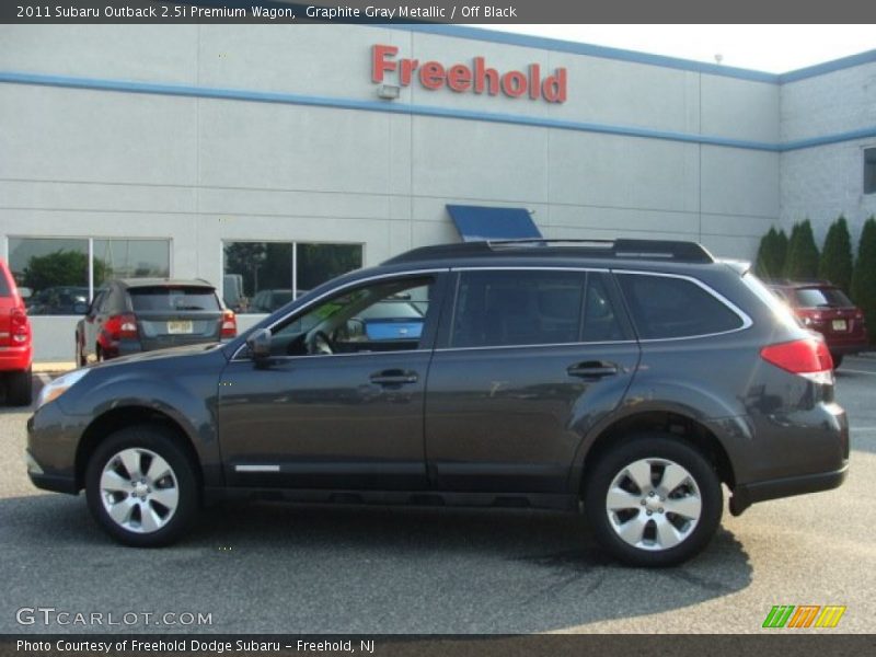 Graphite Gray Metallic / Off Black 2011 Subaru Outback 2.5i Premium Wagon