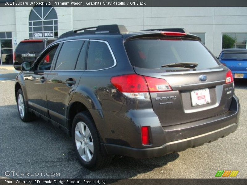 Graphite Gray Metallic / Off Black 2011 Subaru Outback 2.5i Premium Wagon