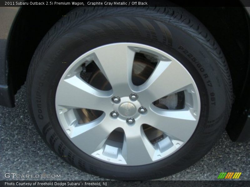 Graphite Gray Metallic / Off Black 2011 Subaru Outback 2.5i Premium Wagon