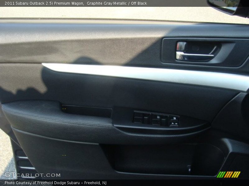 Graphite Gray Metallic / Off Black 2011 Subaru Outback 2.5i Premium Wagon