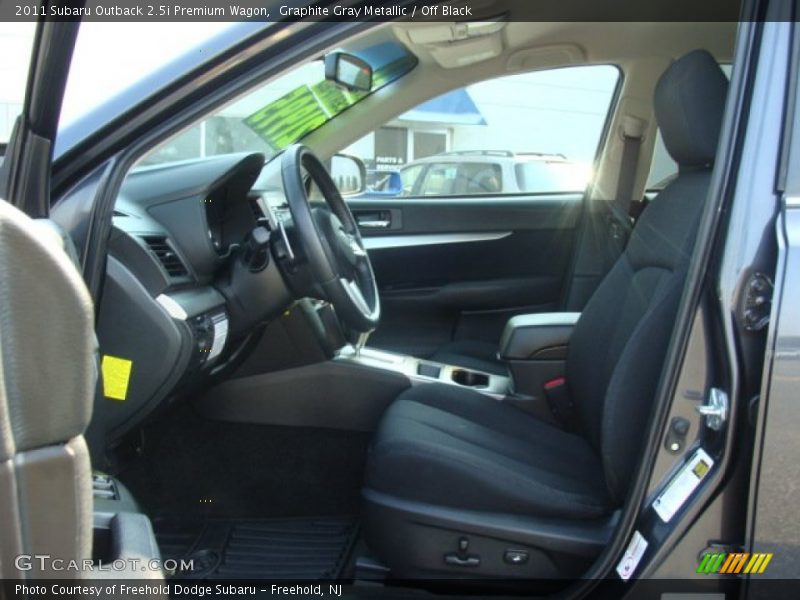 Graphite Gray Metallic / Off Black 2011 Subaru Outback 2.5i Premium Wagon