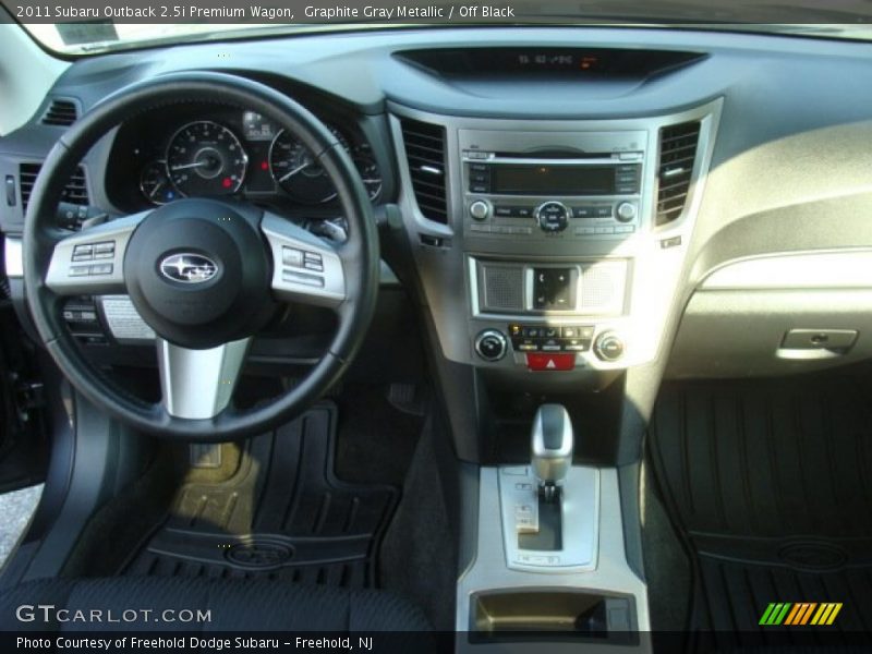 Graphite Gray Metallic / Off Black 2011 Subaru Outback 2.5i Premium Wagon