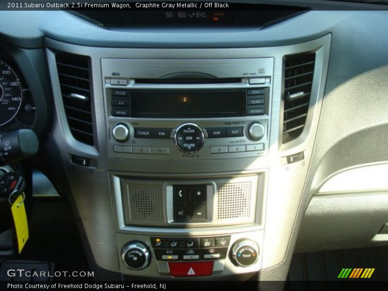 Graphite Gray Metallic / Off Black 2011 Subaru Outback 2.5i Premium Wagon