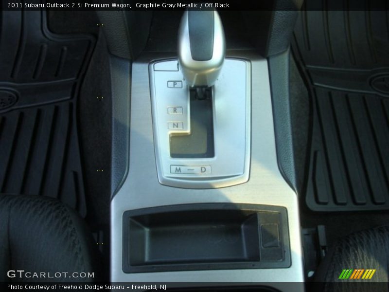 Graphite Gray Metallic / Off Black 2011 Subaru Outback 2.5i Premium Wagon