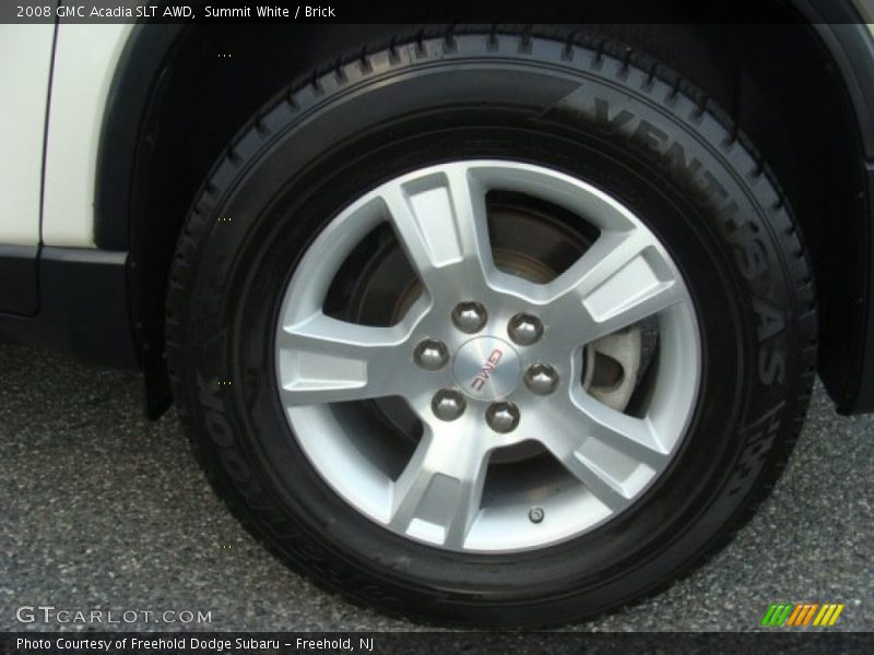 Summit White / Brick 2008 GMC Acadia SLT AWD