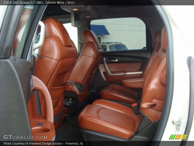 Summit White / Brick 2008 GMC Acadia SLT AWD