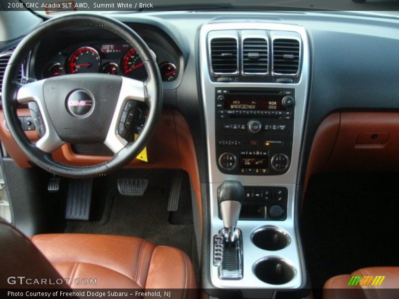 Summit White / Brick 2008 GMC Acadia SLT AWD