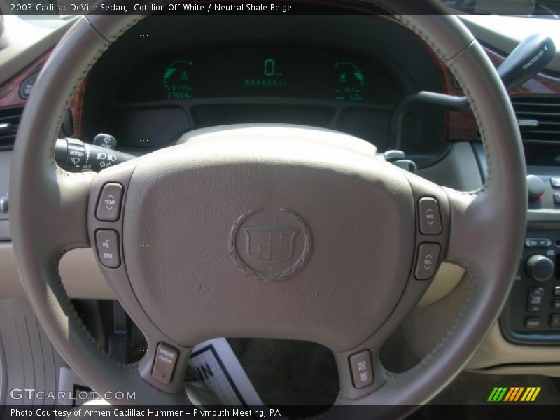 Cotillion Off White / Neutral Shale Beige 2003 Cadillac DeVille Sedan