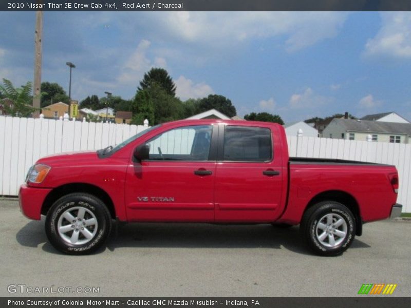Red Alert / Charcoal 2010 Nissan Titan SE Crew Cab 4x4
