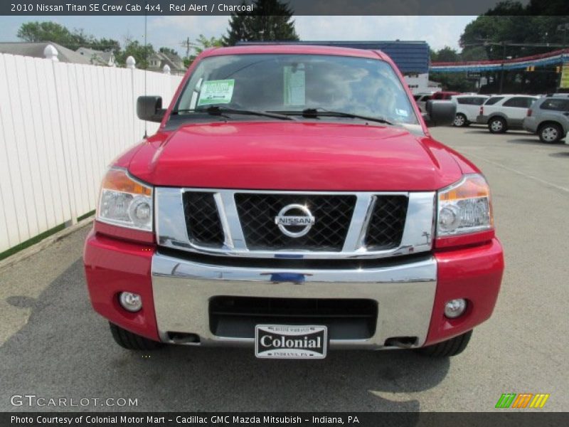 Red Alert / Charcoal 2010 Nissan Titan SE Crew Cab 4x4