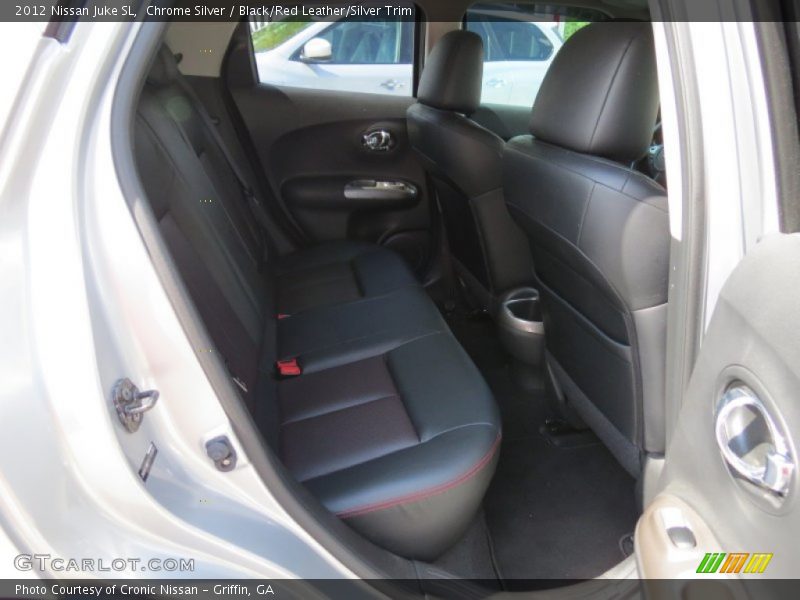 Chrome Silver / Black/Red Leather/Silver Trim 2012 Nissan Juke SL