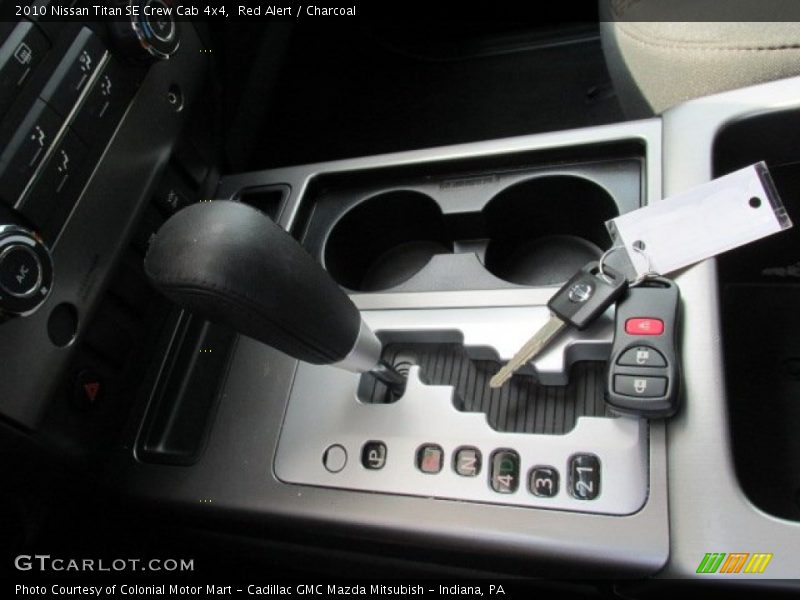 Red Alert / Charcoal 2010 Nissan Titan SE Crew Cab 4x4