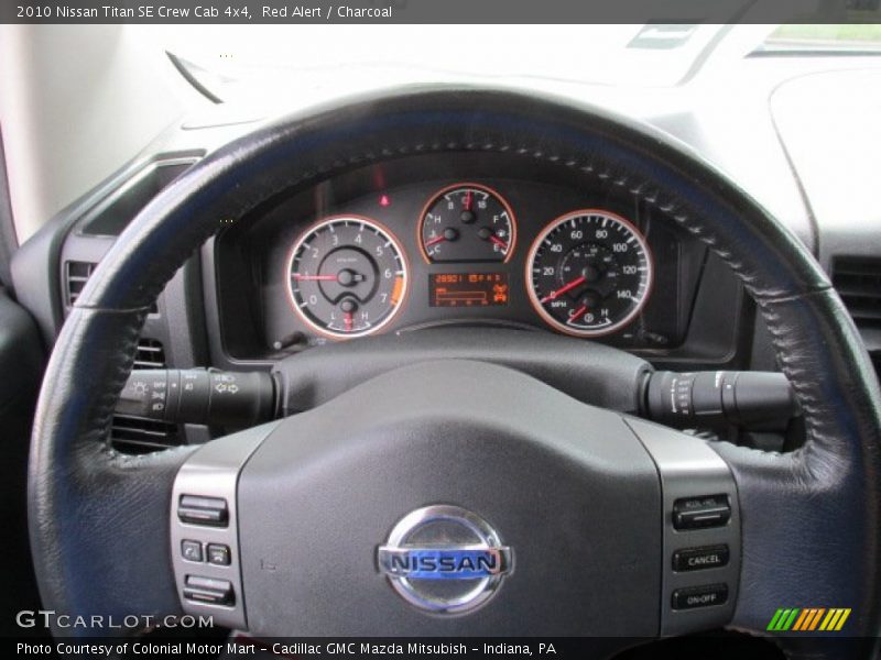 Red Alert / Charcoal 2010 Nissan Titan SE Crew Cab 4x4