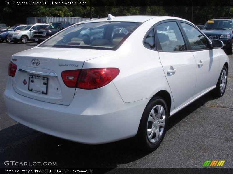 Nordic White / Beige 2010 Hyundai Elantra GLS