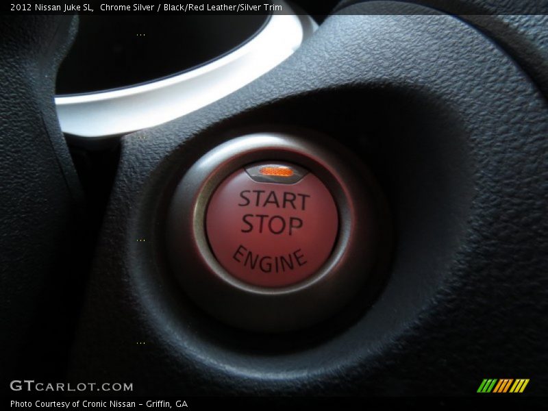 Chrome Silver / Black/Red Leather/Silver Trim 2012 Nissan Juke SL