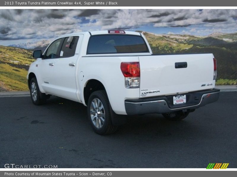 Super White / Black 2013 Toyota Tundra Platinum CrewMax 4x4