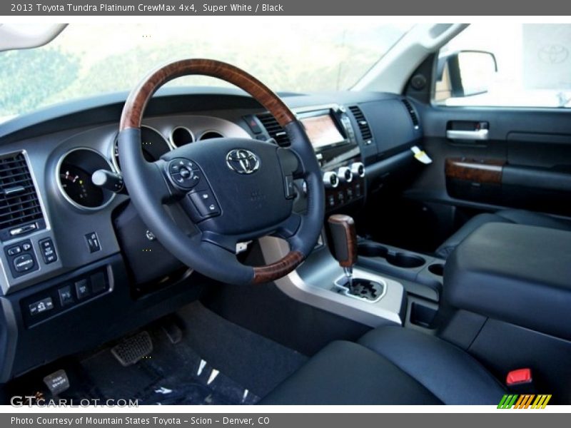 Super White / Black 2013 Toyota Tundra Platinum CrewMax 4x4