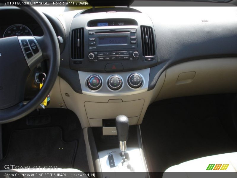 Nordic White / Beige 2010 Hyundai Elantra GLS