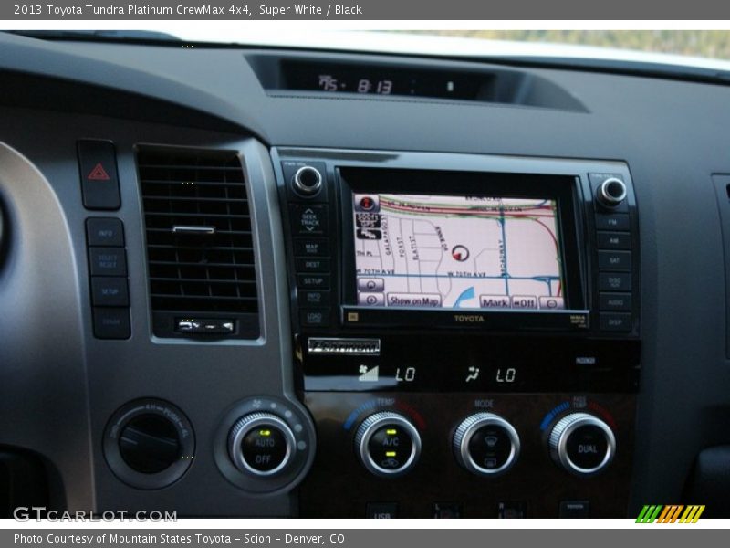 Super White / Black 2013 Toyota Tundra Platinum CrewMax 4x4