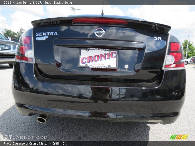 Super Black / Beige 2012 Nissan Sentra 2.0 SR