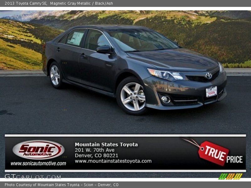 Magnetic Gray Metallic / Black/Ash 2013 Toyota Camry SE