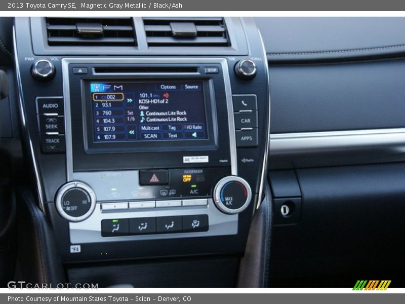 Magnetic Gray Metallic / Black/Ash 2013 Toyota Camry SE