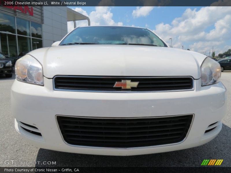 White / Neutral Beige 2006 Chevrolet Impala LS