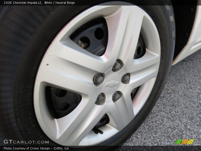 White / Neutral Beige 2006 Chevrolet Impala LS