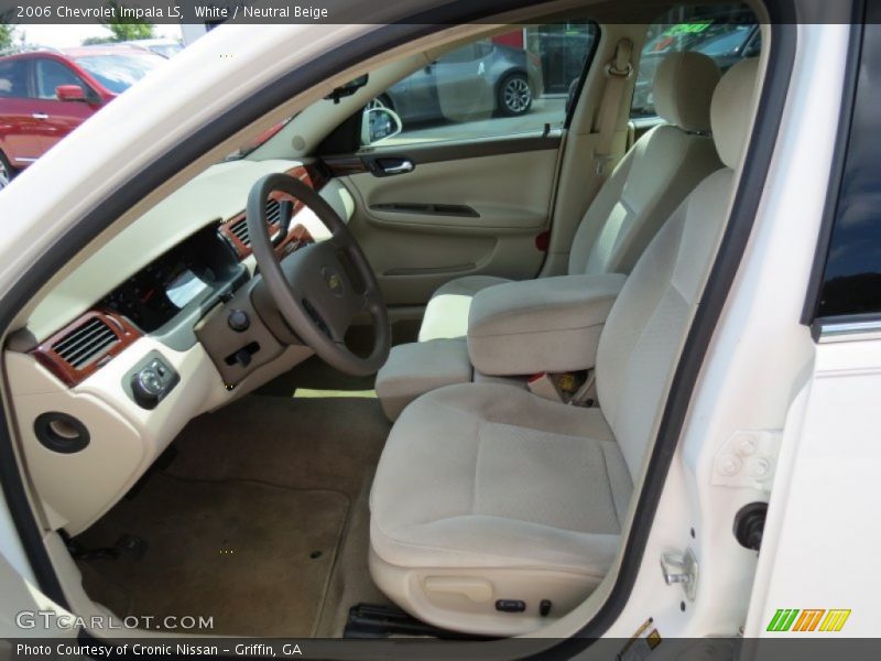 White / Neutral Beige 2006 Chevrolet Impala LS