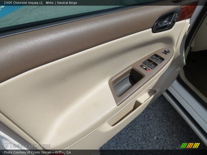 White / Neutral Beige 2006 Chevrolet Impala LS