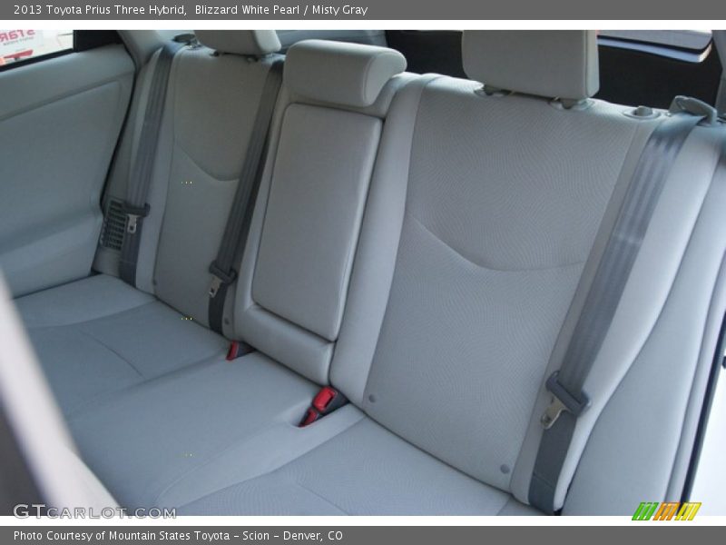 Blizzard White Pearl / Misty Gray 2013 Toyota Prius Three Hybrid