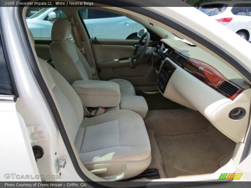White / Neutral Beige 2006 Chevrolet Impala LS