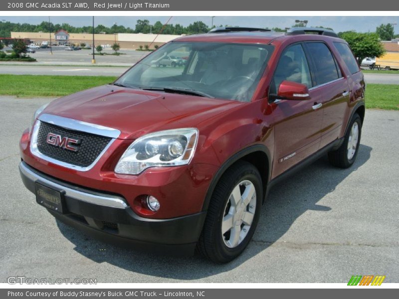 Red Jewel / Light Titanium 2008 GMC Acadia SLT AWD