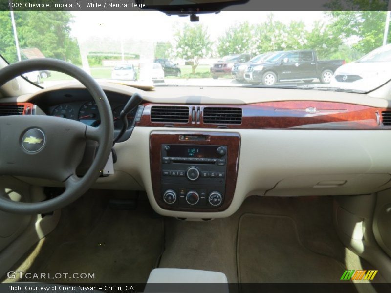 White / Neutral Beige 2006 Chevrolet Impala LS